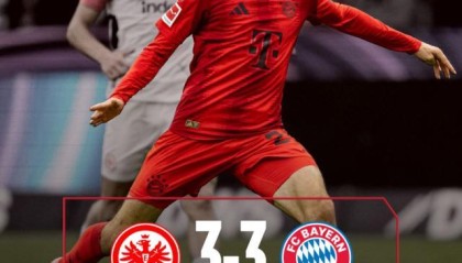 开云官网-【德甲】法兰克福3比3拜仁，马尔穆什2射1传完成绝平